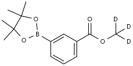 methyl-d3 3-(4,4,5,5-tetramethyl-1,3,2-dioxaborolan-2-yl)benzoate 구조식 이미지