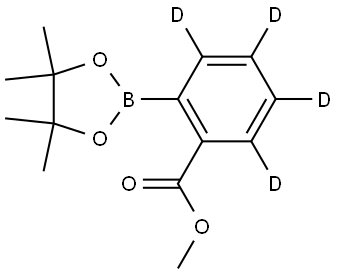 methyl 2-(4,4,5,5-tetramethyl-1,3,2-dioxaborolan-2-yl)benzoate-3,4,5,6-d4 Structure