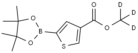 methyl-d3 5-(4,4,5,5-tetramethyl-1,3,2-dioxaborolan-2-yl)thiophene-3-carboxylate Structure