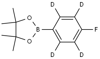 2-(4-fluorophenyl-2,3,5,6-d4)-4,4,5,5-tetramethyl-1,3,2-dioxaborolane Structure