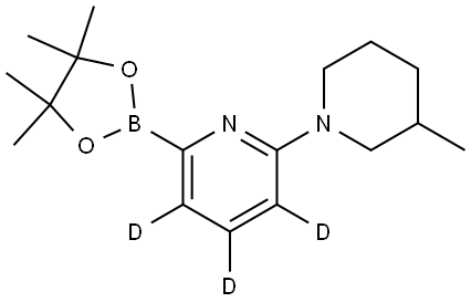 2-(3-methylpiperidin-1-yl)-6-(4,4,5,5-tetramethyl-1,3,2-dioxaborolan-2-yl)pyridine-3,4,5-d3 Structure