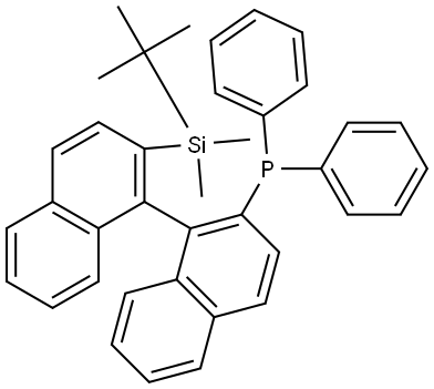 (2'-(tert-butyldimethylsilyl)-[1,1'-binaphthalen]-2-yl)diphenylphosphane Structure