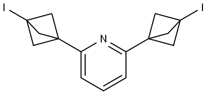 2,6-Bis(3-iodobicyclo[1.1.1]pent-1-yl)pyridine Structure