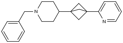 2-[3-[1-(Phenylmethyl)-4-piperidinyl]bicyclo[1.1.1]pent-1-yl]pyridine Structure