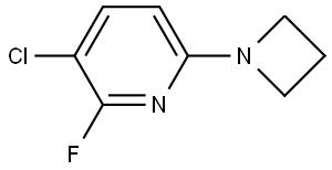 6-(1-Azetidinyl)-3-chloro-2-fluoropyridine Structure