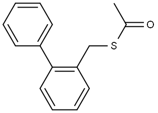 S-([1,1'-Biphenyl]-2-ylmethyl) ethanethioate Structure