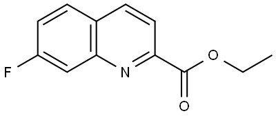 ethyl 7-fluoroquinoline-2-carboxylate Structure