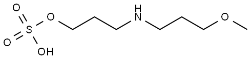 1-Propanol, 3-[(3-methoxypropyl)amino]-, 1-(hydrogen sulfate) Structure