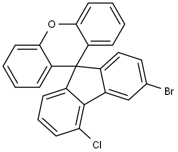 Spiro[9H-fluorene-9,9′-[9H]xanthene], 3-bromo-5-chloro- Structure