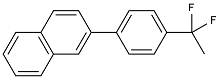 2-[4-(1,1-Difluoroethyl)phenyl]naphthalene Structure