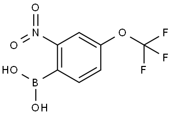 (2-nitro-4-(trifluoromethoxy)phenyl)boronic acid Structure