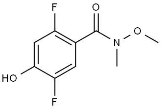 2,5-Difluoro-4-hydroxy-N-methoxy-N-methylbenzamide Structure