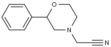 2-Phenyl-4-morpholineacetonitrile Structure