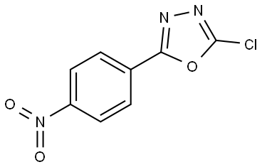 2-chloro-5-(4-nitrophenyl)-1,3,4-oxadiazole Structure