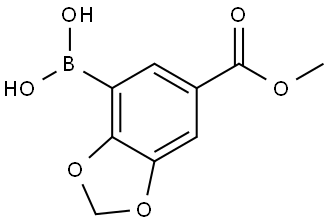 5-Methoxycarbonyl-2,3-methylenedioxyphenylboronic acid Structure