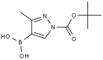 1-Boc-3-methylpyrazole-4-boronic acid Structure