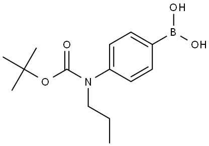 4-(N-BOC-N-Propylamino)phenylboronic acid Structure