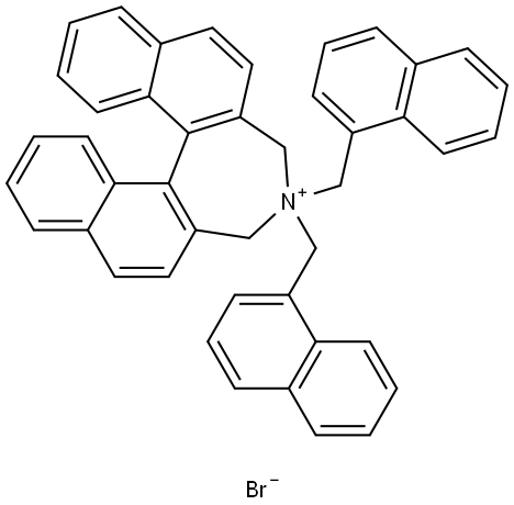 (S)-2-(4,4-dibutyl-6-phenyl-4,5-dihydro-3H-dinaphtho[2,1-c:1',2'-e]azepin-4-ium-2-yl)brominine-1- Structure