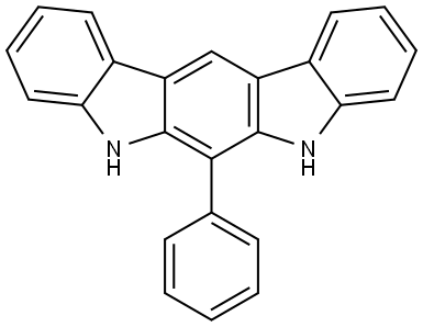 6-phenyl-5,7-dihydroindolo[2,3-b]carbazole Structure