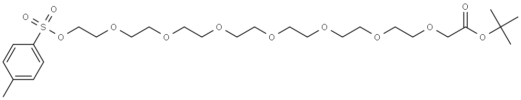 Tos-PEG7-CH2COOtBu Structure