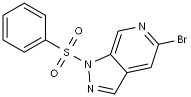 5-bromo-1-(phenylsulfonyl)-1H-pyrazolo[3,4-c]pyridine Structure