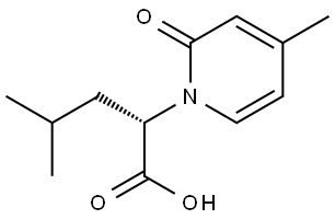 (S)-4-methyl-2-(4-methyl-2-oxopyridin-1(2H)-yl)pentanoic acid Structure