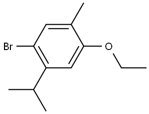 1-bromo-4-ethoxy-2-isopropyl-5-methylbenzene Structure