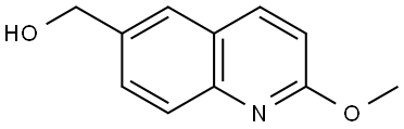 2-Methoxy-6-quinolinemethanol Structure