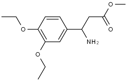 Methyl β-amino-3,4-diethoxybenzenepropanoate Structure