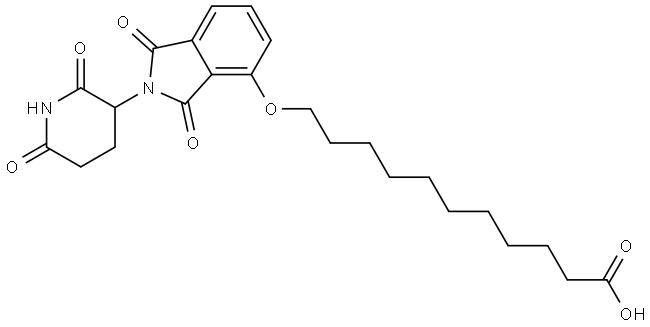 Thalidomide-4-O-C10-COOH Structure