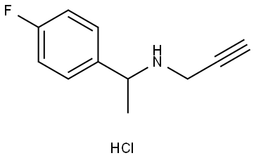 N-[1-(4-Fluorophenyl)ethyl]prop-2-yn-1-amine hydrochloride Structure