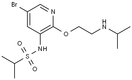 N-(5-bromo-2-(2-(isopropylamino)ethoxy)pyridin-3-yl)propane-2-sulfonamide Structure