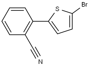 2-(5-Bromo-2-thienyl)benzonitrile Structure