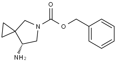 5-Azaspiro[2.4]heptane-5-carboxylic acid, 7-amino-, phenylmethyl ester, (7R)- Structure