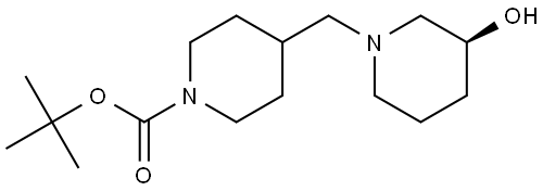 (S)-tert-butyl 4-((3-hydroxypiperidin-1-yl)methyl)piperidine-1-carboxylate Structure