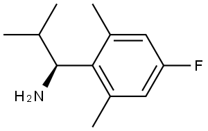 (1S)-1-(4-FLUORO-2,6-DIMETHYLPHENYL)-2-METHYLPROPAN-1-AMINE Structure