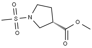 methyl (S)-1-(methylsulfonyl)pyrrolidine-3-carboxylate Structure