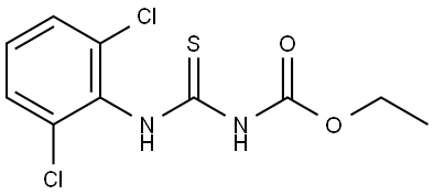 Ethyl 3-(2,6-dichlorophenyl)thioureidocarboxylate Structure