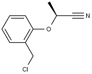 (S)-2-(2-(chloromethyl)phenoxy)propanenitrile Structure