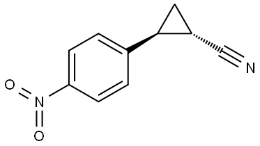 trans-2-(4-nitrophenyl)cyclopropane-1-carbonitrile Structure