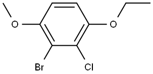 2-bromo-3-chloro-4-ethoxy-1-methoxybenzene Structure