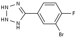 5-(3-Bromo-4-fluorophenyl)-2H-tetrazole Structure