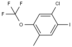 1-Chloro-2-iodo-4-methyl-5-(trifluoromethoxy)benzene Structure