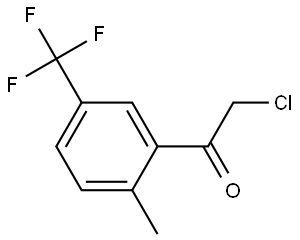 2-Chloro-1-[2-methyl-5-(trifluoromethyl)phenyl]ethanone Structure