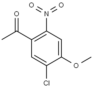 1-(5-Chloro-4-methoxy-2-nitro-phenyl)-ethanone Structure