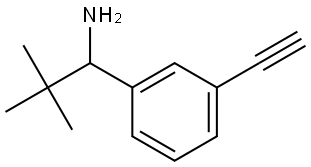 1-(3-ethynylphenyl)-2,2-dimethylpropan-1-amine Structure