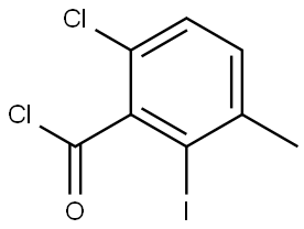 6-chloro-2-iodo-3-methylbenzoyl chloride Structure