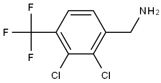 2,3-Dichloro-4-(trifluoromethyl)benzenemethanamine Structure