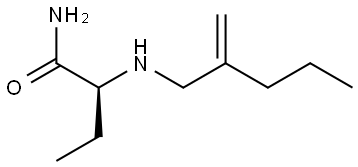 Butanamide, 2-[(2-methylenepentyl)amino]-, (2S)- Structure