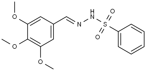 (E)-N'-(3,4,5-Trimethoxybenzylidene)benzenesulfonohydrazide Structure